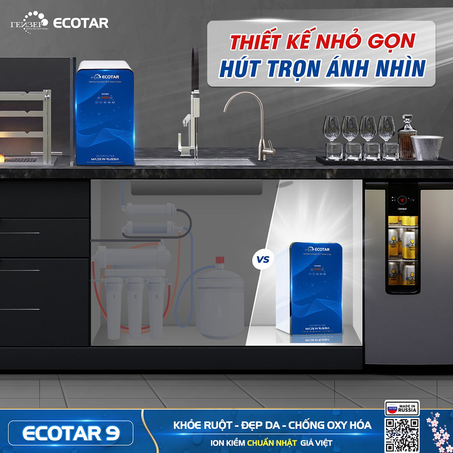 Máy lọc nước ion kiềm Geyser Ecotar 9