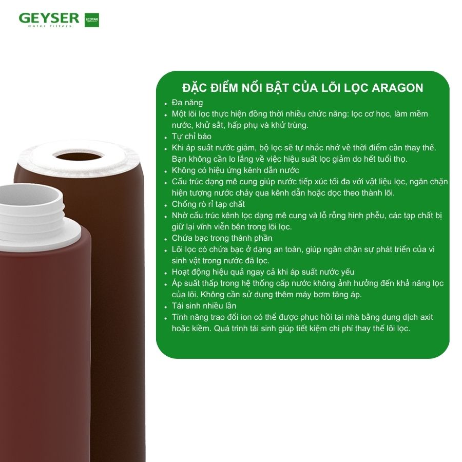 Máy lọc nước nano Geyser Ecotar Classic Hard cho nước cứng