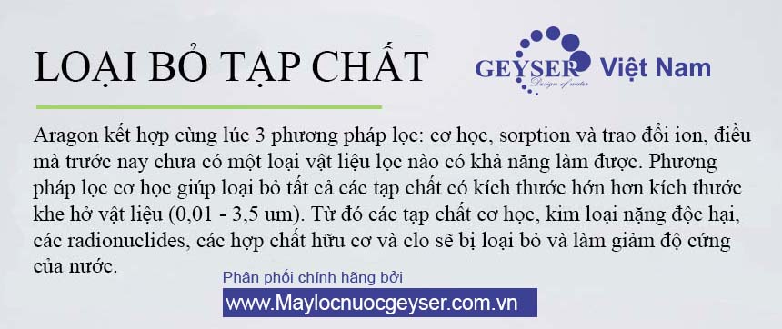 Lõi lọc nước Aragon Geyser