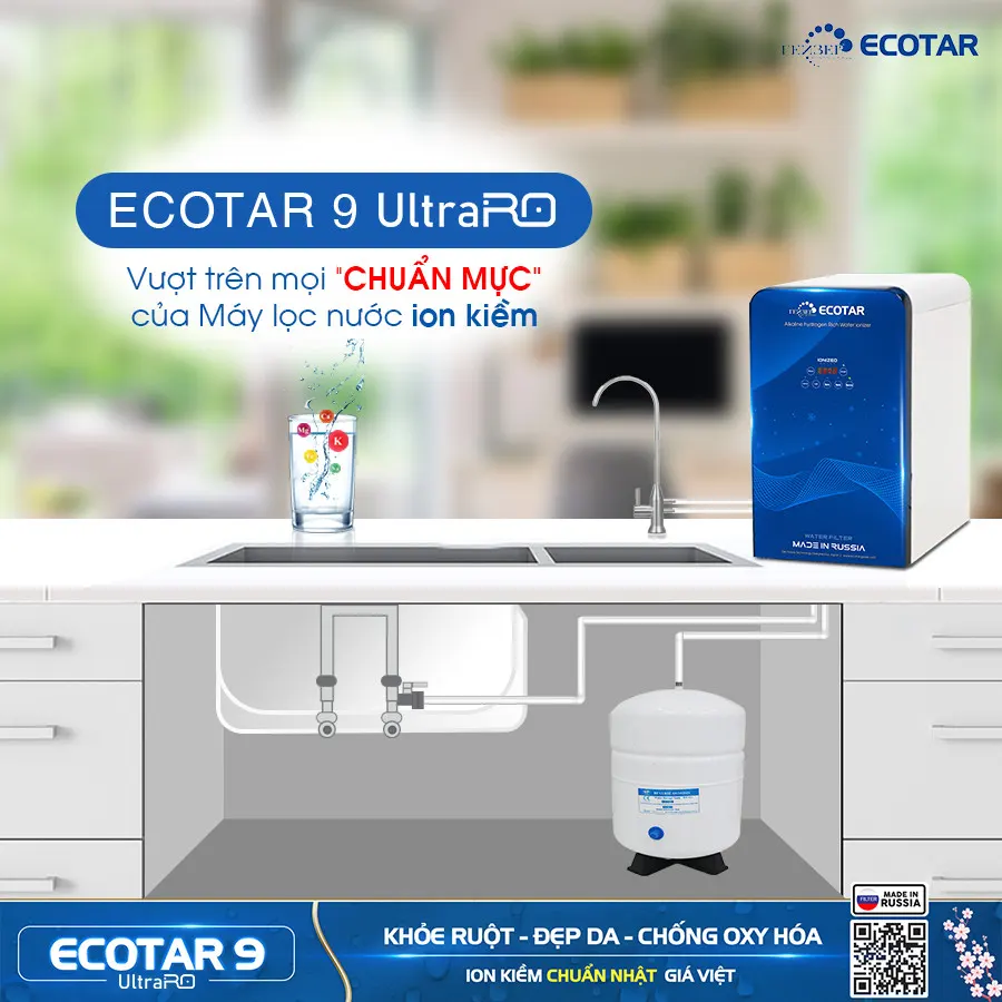 Máy lọc nước ion kiềm Geyser Ecotar 9 UltraRO