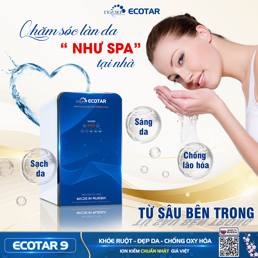 máy lọc nước ion kiềm Geyser Ecotar 9